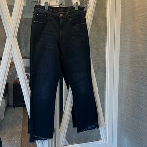 Mother The Insider Crop Step Fray